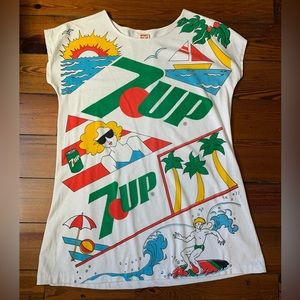 Vintage 7up sleep shirt one size fits all